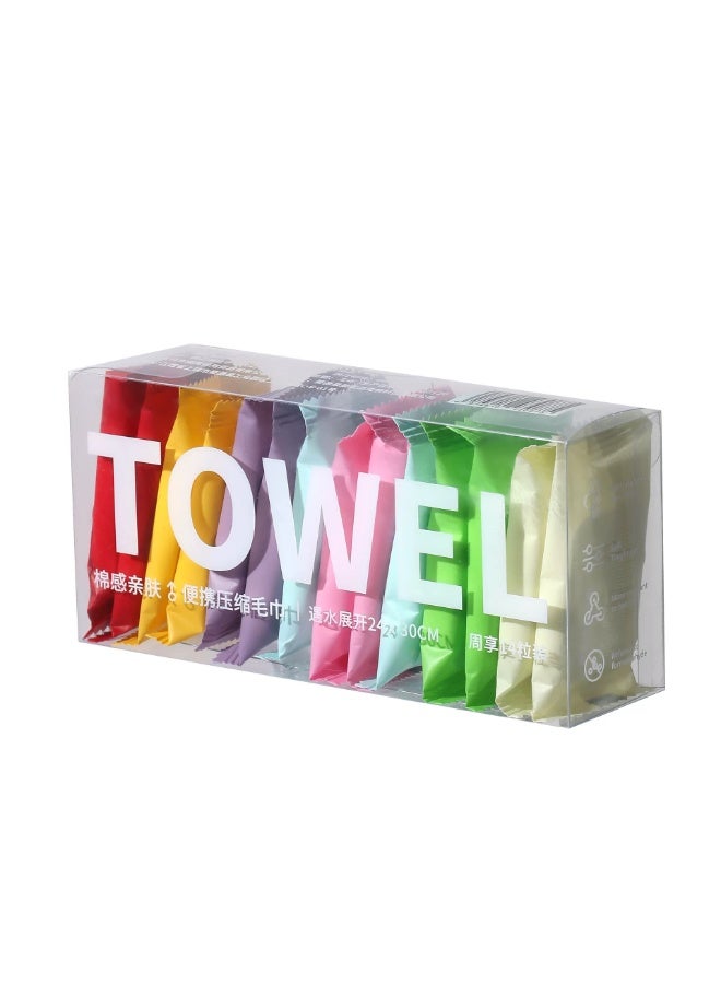 portable compressed towel, thickened and enlarged, individually packaged compact travel face towel - Image 1